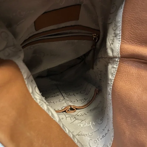 Foley + Corinna Lilli bucket tote in honey brown - Picture 6 of 13